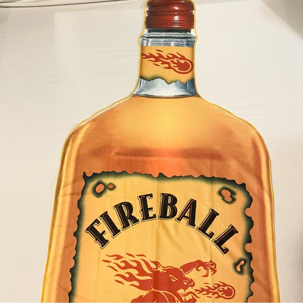 Fireball Cinnamon Whisky Bottle Promo Beach Towel